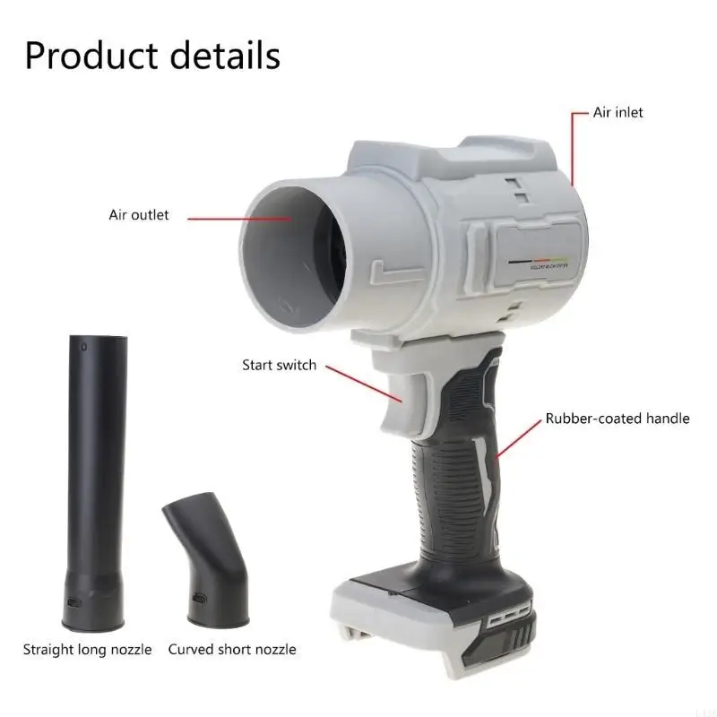 منفاخ أوراق شجر لاسلكي عالي الكفاءة 21 فولت بتصميم نفاث للمنزل والفناء مثالي لنفخ أوراق الشجر والثلج L43B