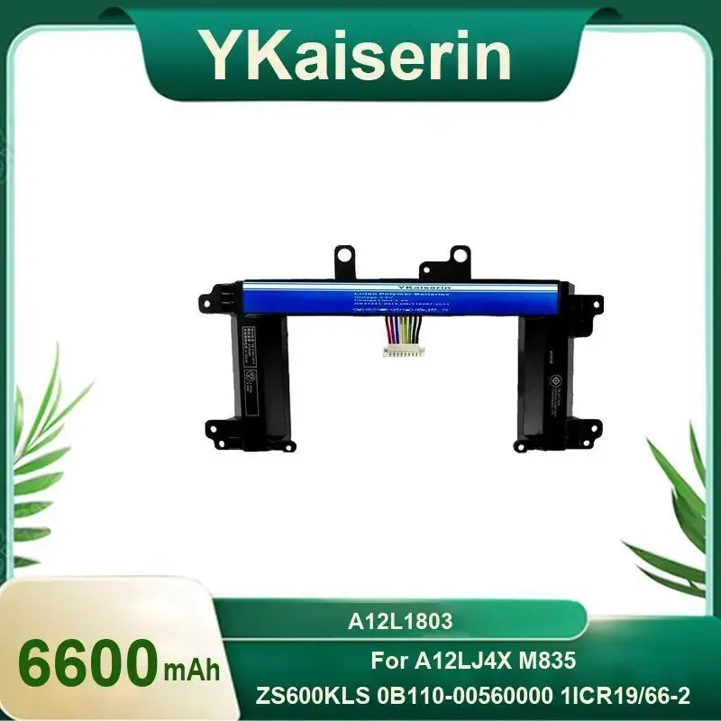 

YKaiserin 6600mAh A12L1803 Replacement Battery for A12LJ4X M835 ZS600KLS 0B110-00560000 1ICR19/66-2 Laptop Batteries Free Tools