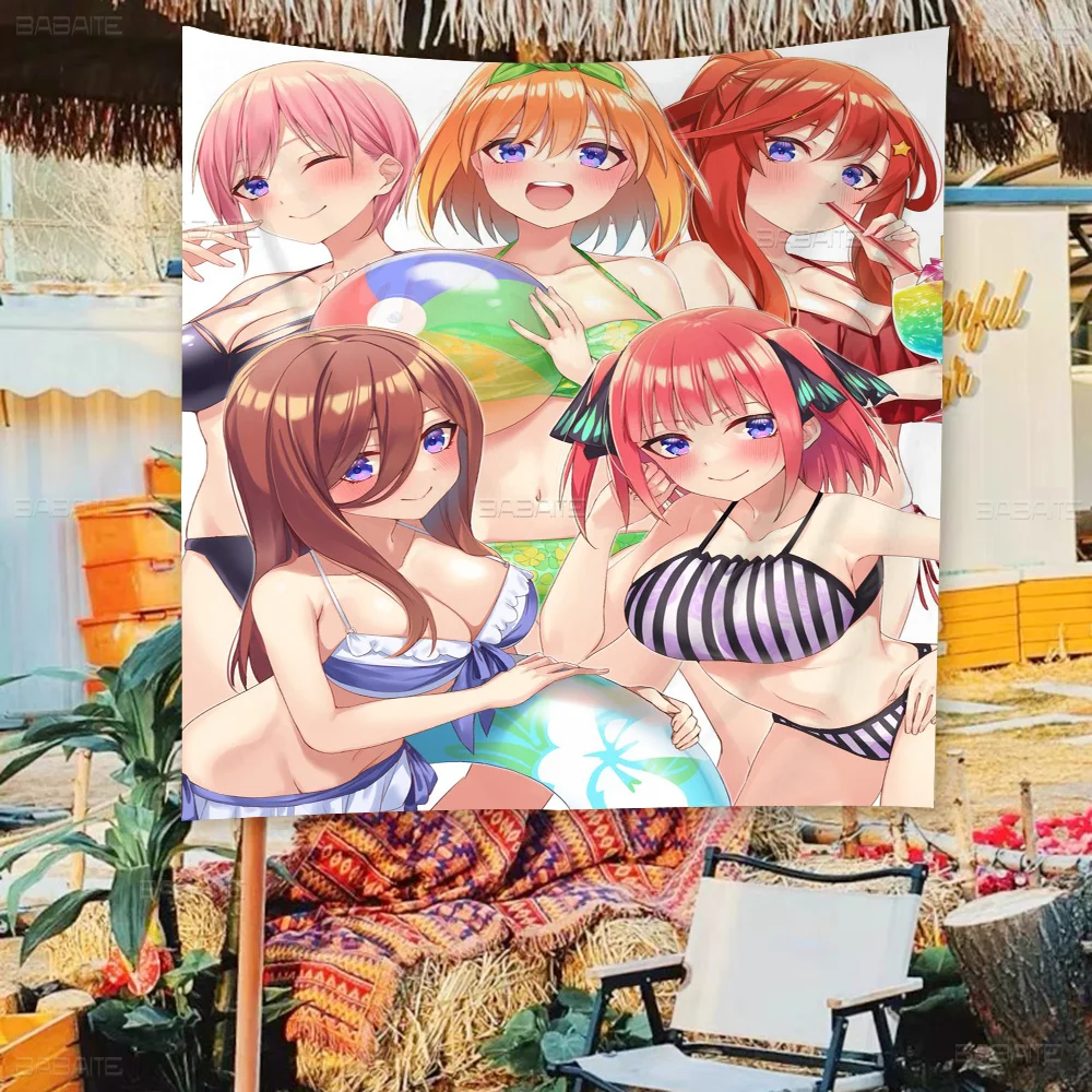 The Quintessential Quintuplets Large Size Flags Printing Patterns Interesting Birthday Party Decorations Banner