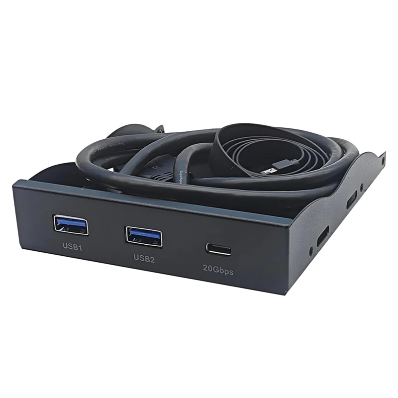 

ABT-USB3.2 GEN2 TYPE-C 3,5-дюймовая передняя панель для дискеты, 2 порта USB3.2 + 1 порт USB3.2 Type-C, 20 Гбит/с для 3,5-дюймового отсека для дисковода гибких дисков