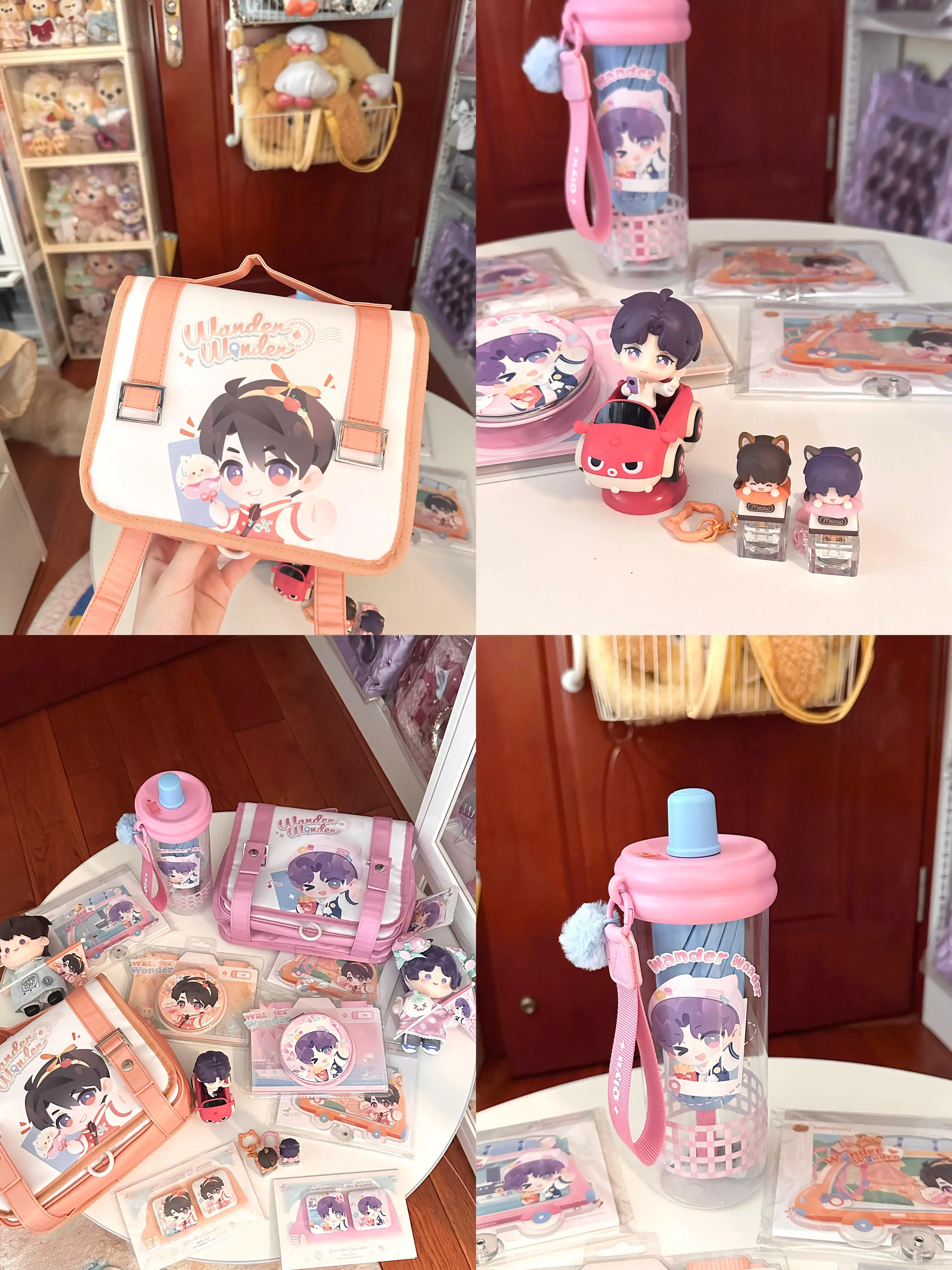 In Stock Original Love and Deepspace Sylus Rafayel Stuffed Time To Travel Wander Wonder Plushie Doll Badge Photo Card Water Bott