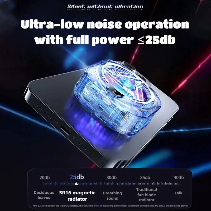 مشبك خلفي مغناطيسي للهاتف المحمول، مبرد صامت لأشباه الموصلات، أداة تبريد صيفية نهائية #4