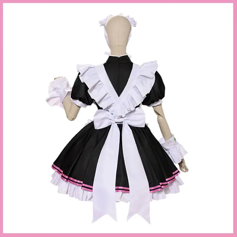 لعبة Umamusume: بريتي ديربي T.M. أوبرا يا تأثيري حلي شعر مستعار الوردي خادمة فستان امرأة مثير Kawaii عيد الميلاد هالوين البدلة؛ 2'a,6.