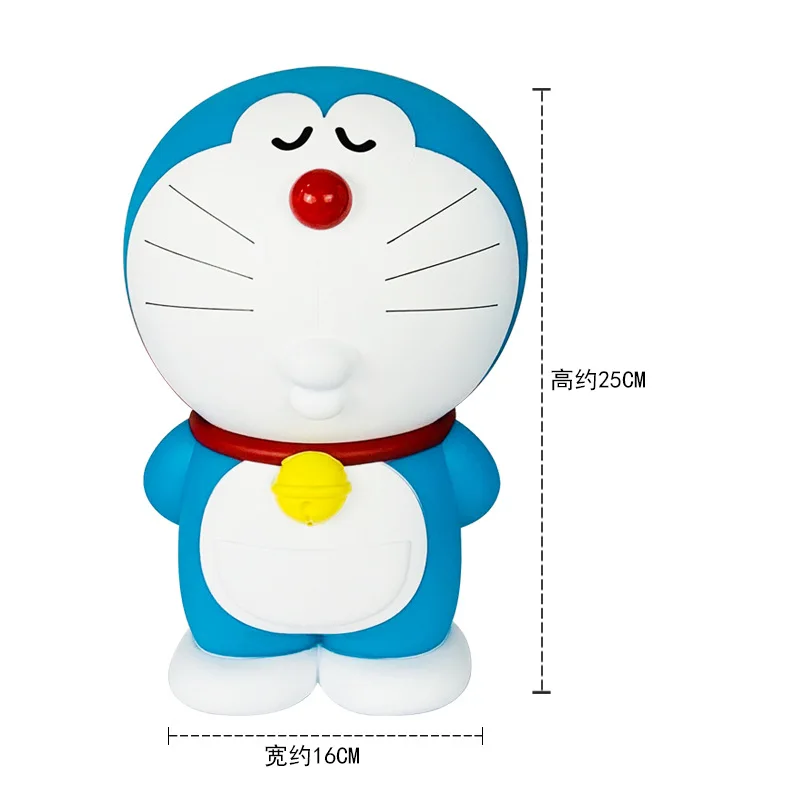 15.5-44cm Doraemon skarbonka dla dzieci dorosłych śliczne spadek dowód skarbonka Jingle Cat spersonalizowany Model Ornament prezent bożenarodzeniowy