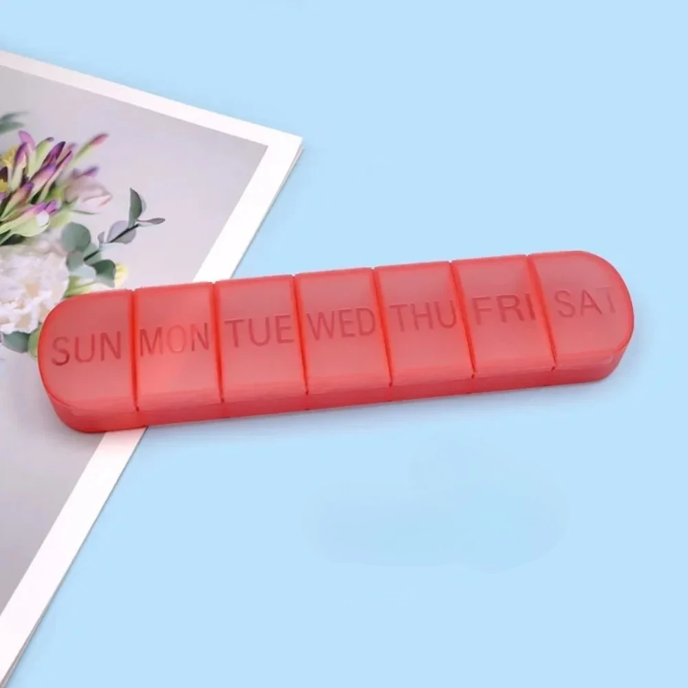 Nieuwe Hot Premium Draagbare Reistas Wekelijkse 7 Dagen Grote Pillendoos Organizer Box voor Medicijnen Vitamine Supplementen Visoliën