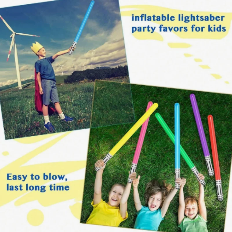 Regali per feste da gioco, spade gonfiabili per feste, forniture per feste, bastoncini gonfiabili colorati, per feste di compleanno, giochi di ruolo