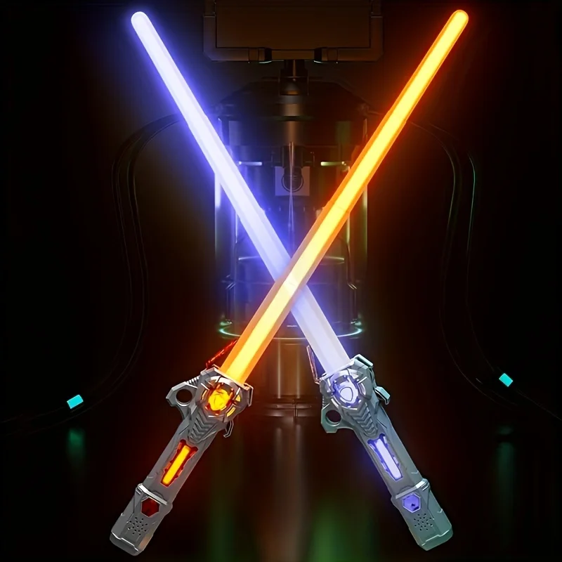 Rgb Lightsaber Usb Oplaadbare 16 Kleuren Rgb Laserzwaard Met Zwaartekracht Sensor Geluidseffect Knipperend Lichtzwaard Speelgoed Voor Kinderen Cadeau