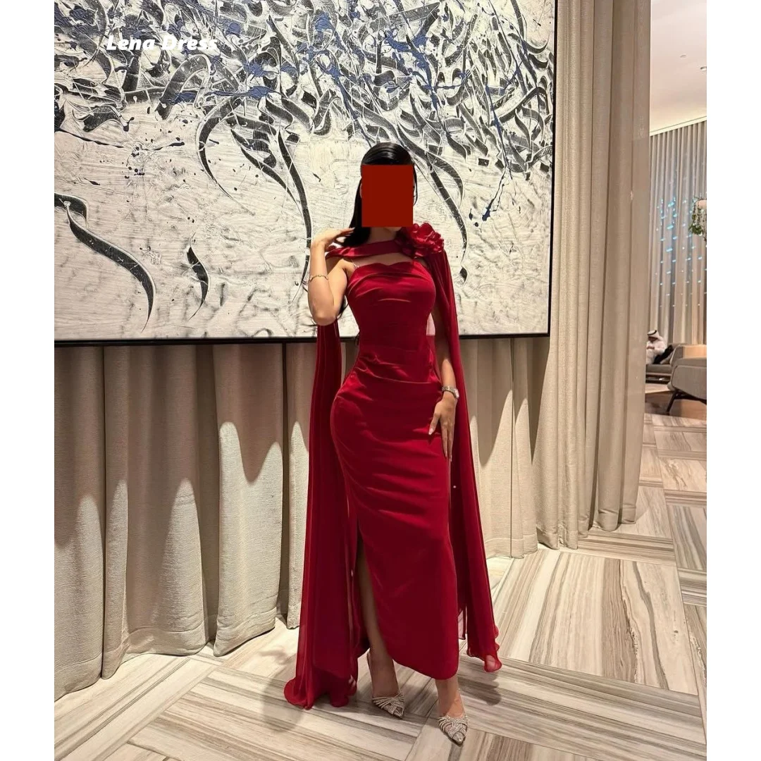 

Lena Shawl Ball Gown Luxury Dress Custom Made Evening Dresses Woman Elegant Luxury Prom Dresses 2025 Red Mermaid Robe Soiree