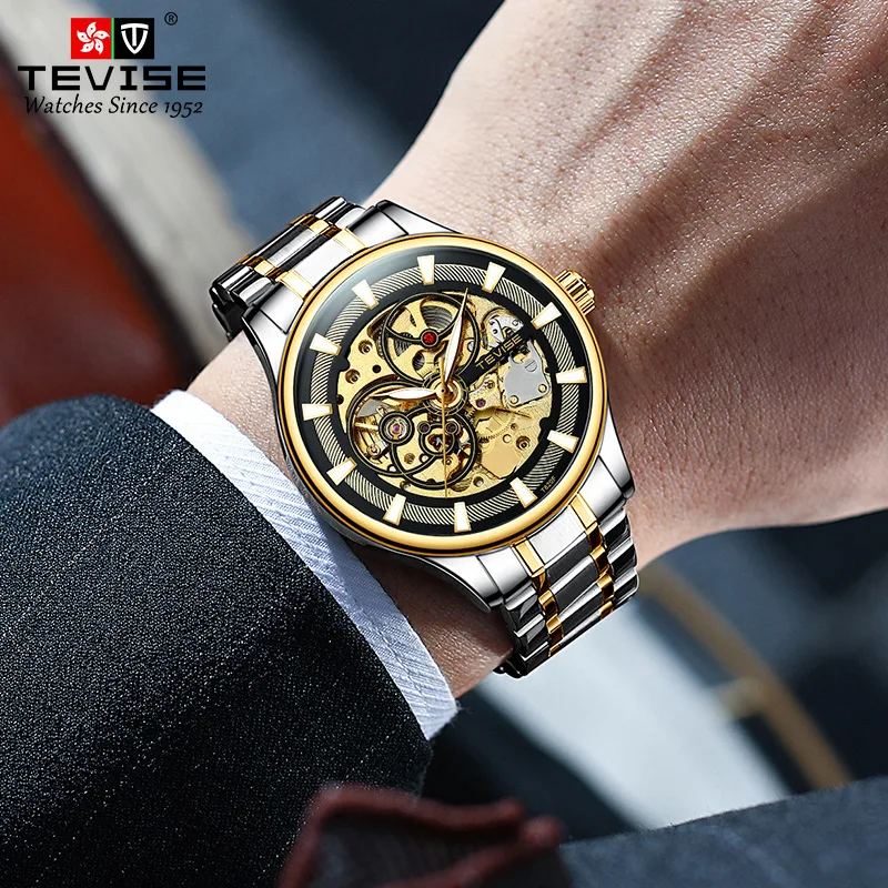 official-websiteTevise New 's Day and Night Star Automatic Mechanical Men's Waterproof Fashion Trendy High-End Watch