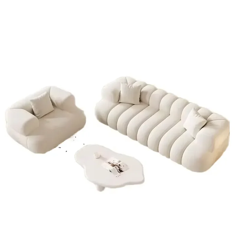 Modern combination sofa for living room washable household furniture with legs, set of furniture