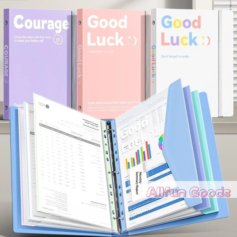 [TG835]1/4/5PCS A4 File Folder Transparent Detachable Data Book Students Stationery Office Storage Booklet School Office