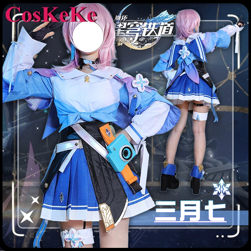 

CosKeKe March 7th Cosplay Anime Game Honkai: Star Rail Costume Sweet Gorgeous Uniform Women Halloween Party Role Play Clothing