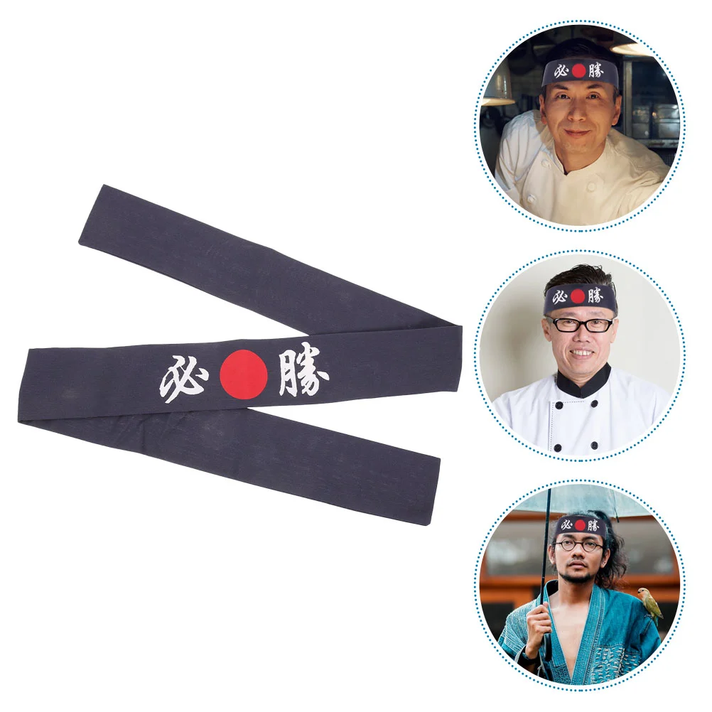 Decor Headband Chef Accessory Portable Reusable Japanese Sushi Breathable Karate Supply Decorative Headbands Blue Man