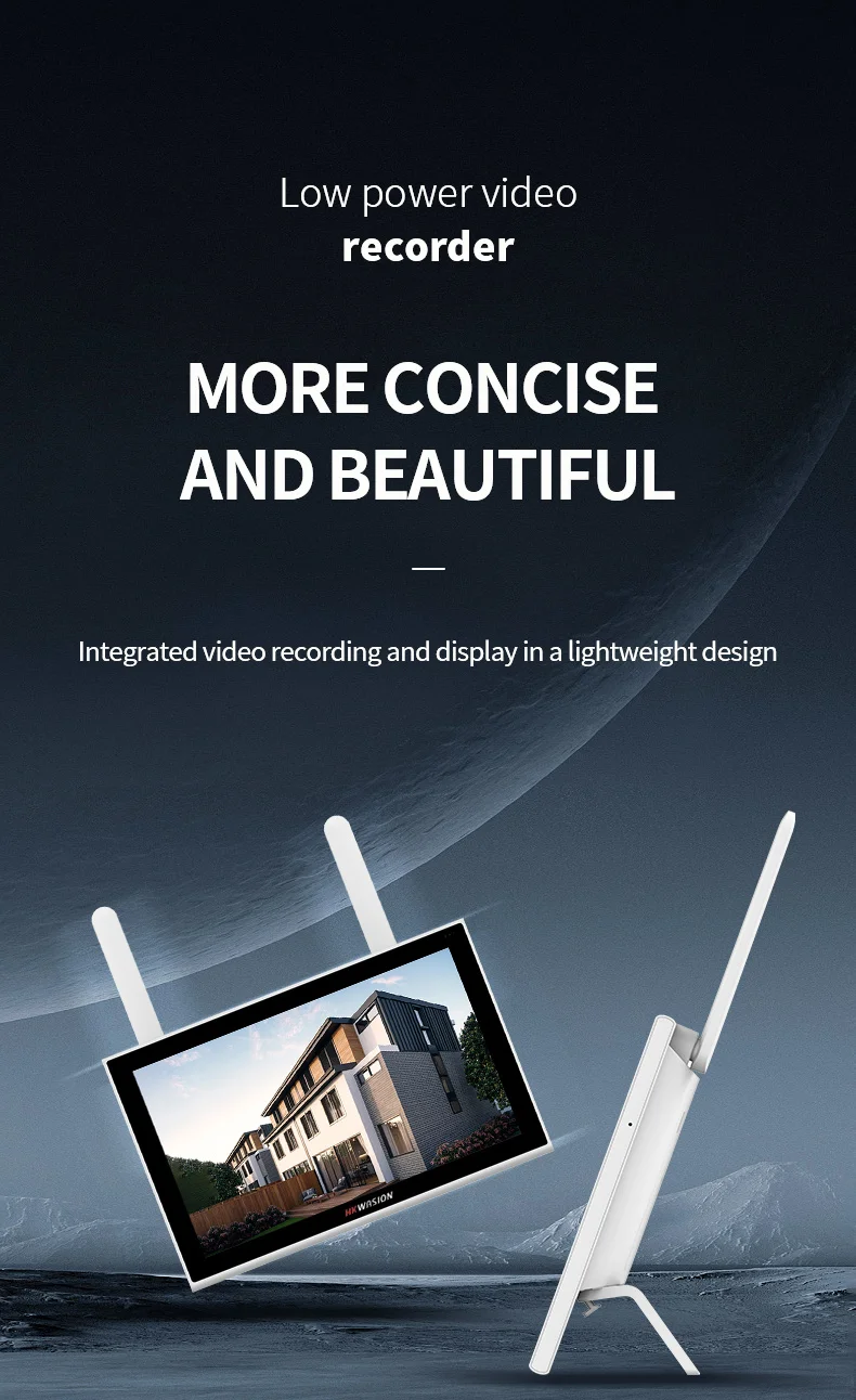 10.1 Inch Wireless WIFI Touch Screen Monitor Indoor Outdoor Battery Powered Manufacturer Supplied Surveillance