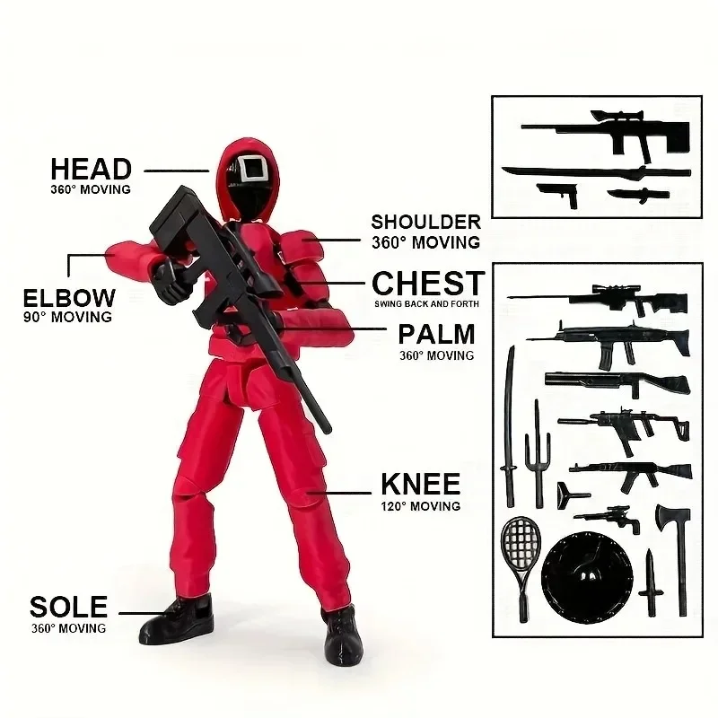 3D Gedruckt Spiel Figur Modell Spielzeug Dummy13 Action Figur T13 Gemeinsame Mobilität Abbildung Modell Spielzeug Ornament Sammeln Spielzeug für Kind Geschenk