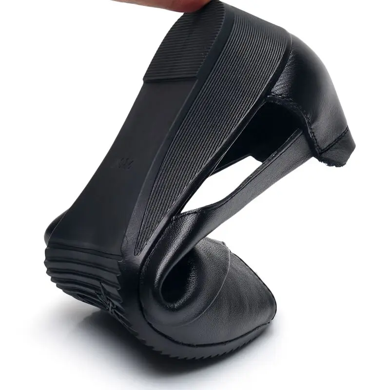 Summer Comfort Wedge Shoes 2023 Fashion Women\'s Sandals Plus Size 41 42 Mom Peep Toe Flats Shoes Womens Genuine Slide Loafers