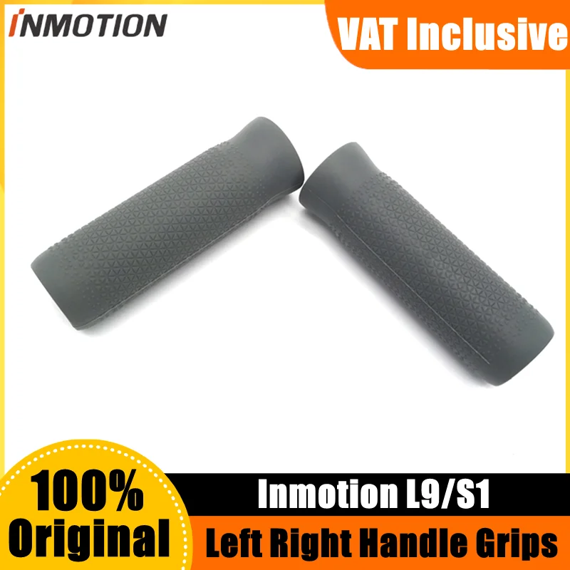 Original Handle Grips for Inmotion L9/S Smart Electric Scooter Silica gel Left Right Grips Cover 2 Pcs Grey Durable Accessories