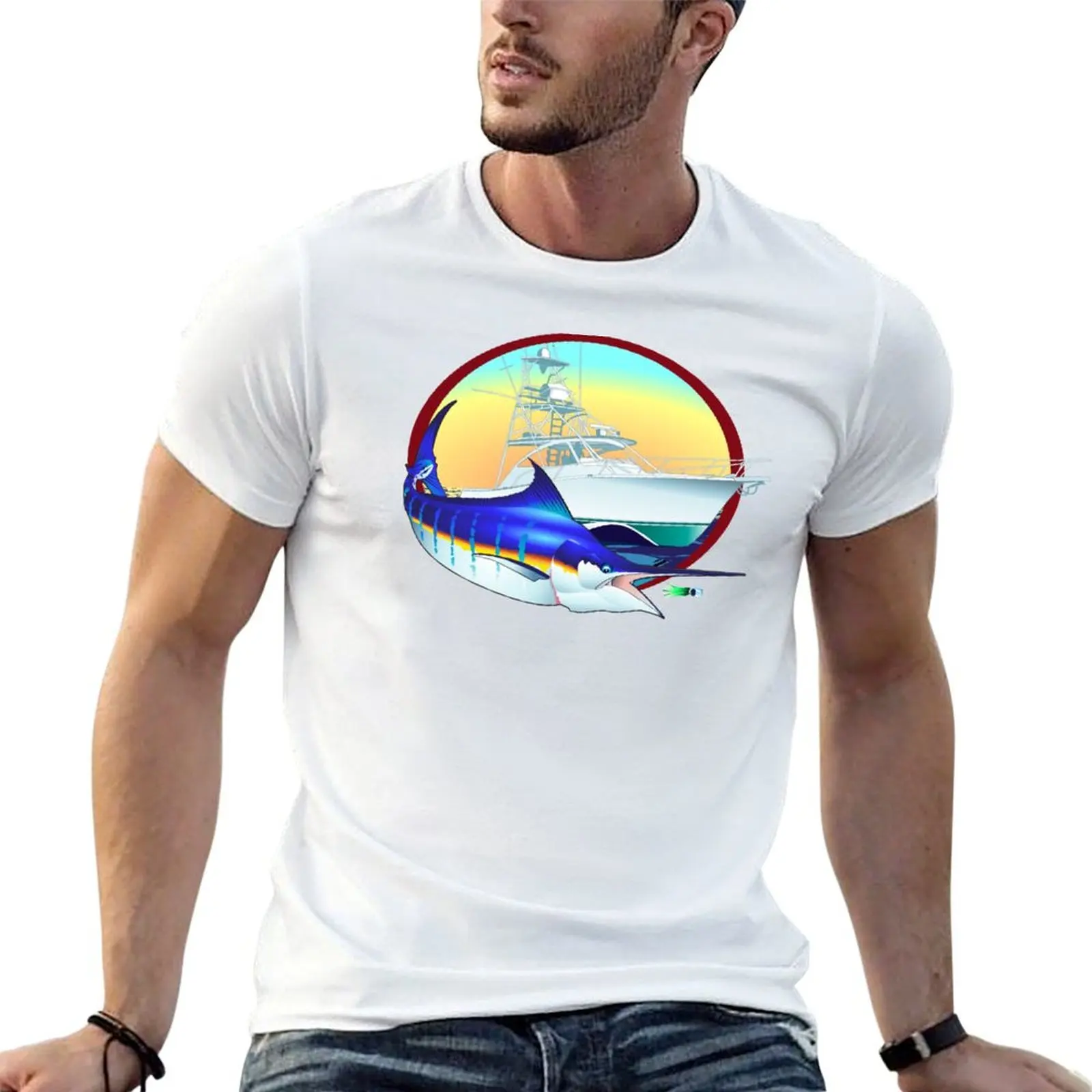 Marlin Boat Lure T-Shirt Holiday Vacation Tee Shirt