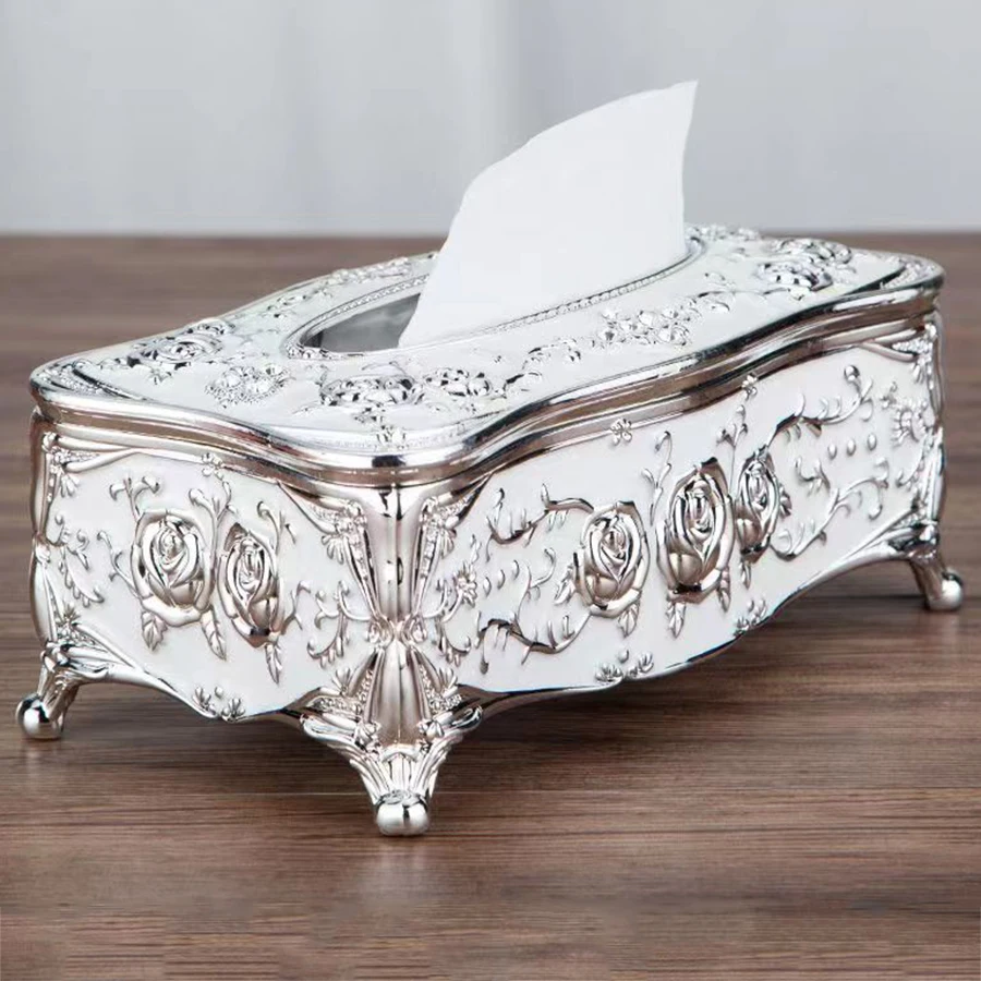 1pc Taschentuch box im europäischen Stil, Wohnküche, Wohnzimmer, Schlafzimmer, Restaurant, Bar, Extraktion sbox für Hotels ervietten, Plastik box – Detail 16