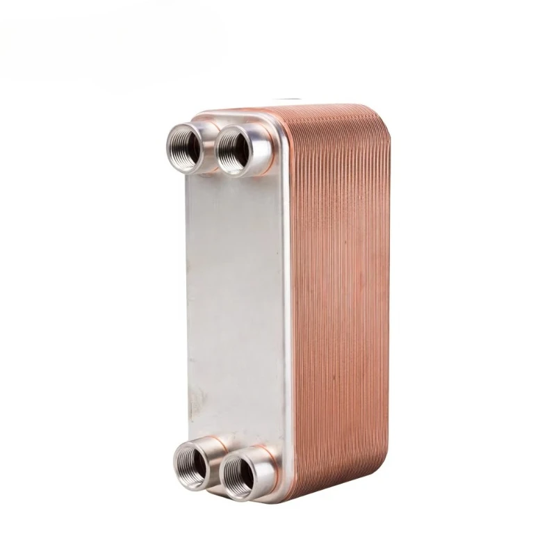 Stainless steel heat exchangers for food and beverage production and restaurant cooling heat pumps