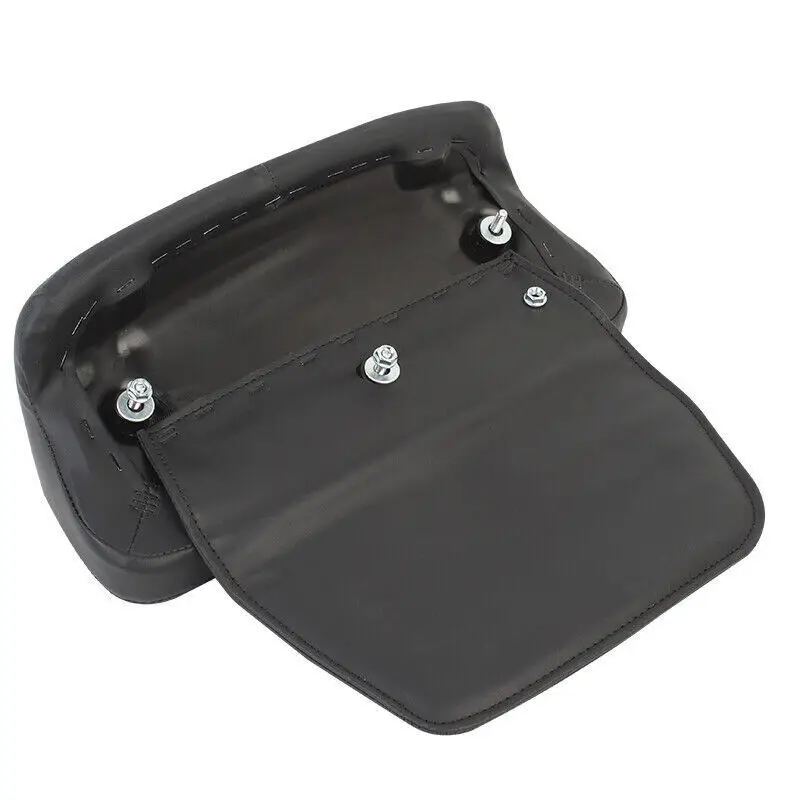 Motorcycle Orange Stitching Razor Chopped Pack Trunk Backrest Pad For Harley Touring Road Street Electra Glide Road King 14-UP