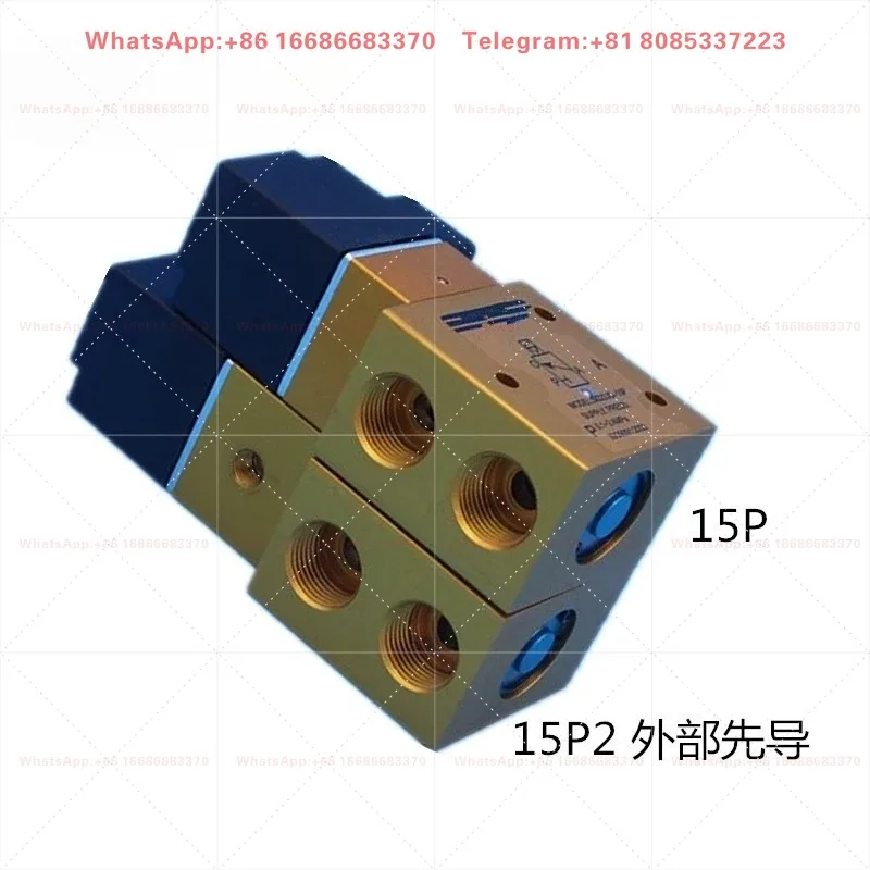 Pneumatic YH23JD-15P 08P2 two position three-way reversing valve, capable of withstanding 2. 4mpa blow molding machine