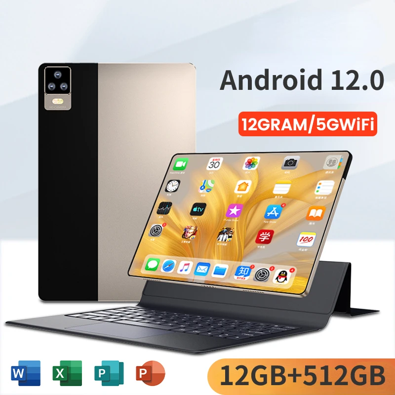 2024 New Global Version Original Andoid 12.0 Tablets 10.1 Inch 12G+512GB Tablet Dual SIM Wifi Tablets PC Tablet Android