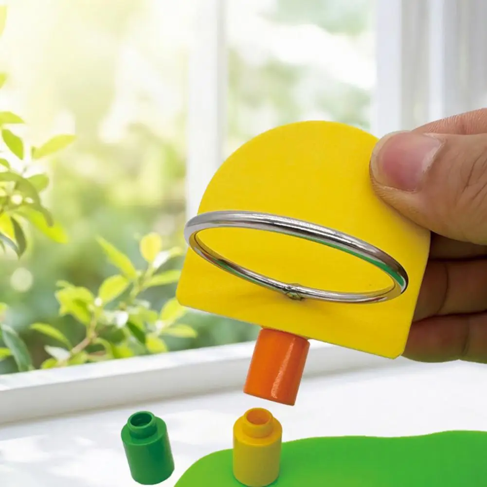 Parrot Toss Training Toys Parrot Basketball Hoop Toy Bird Toss Ring Game Agility Training Enrichment for Parakeets Cockatiels