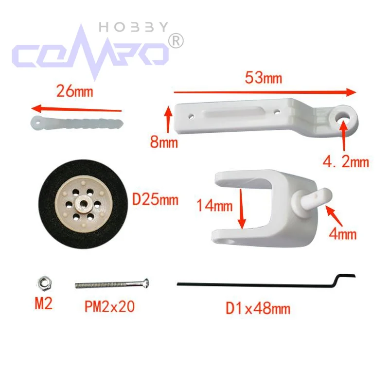2 ensembles Mini volant rétractable/Balsa KT avion à voilure fixe assemblage de volant Miniature ensemble de train d'atterrissage Kit