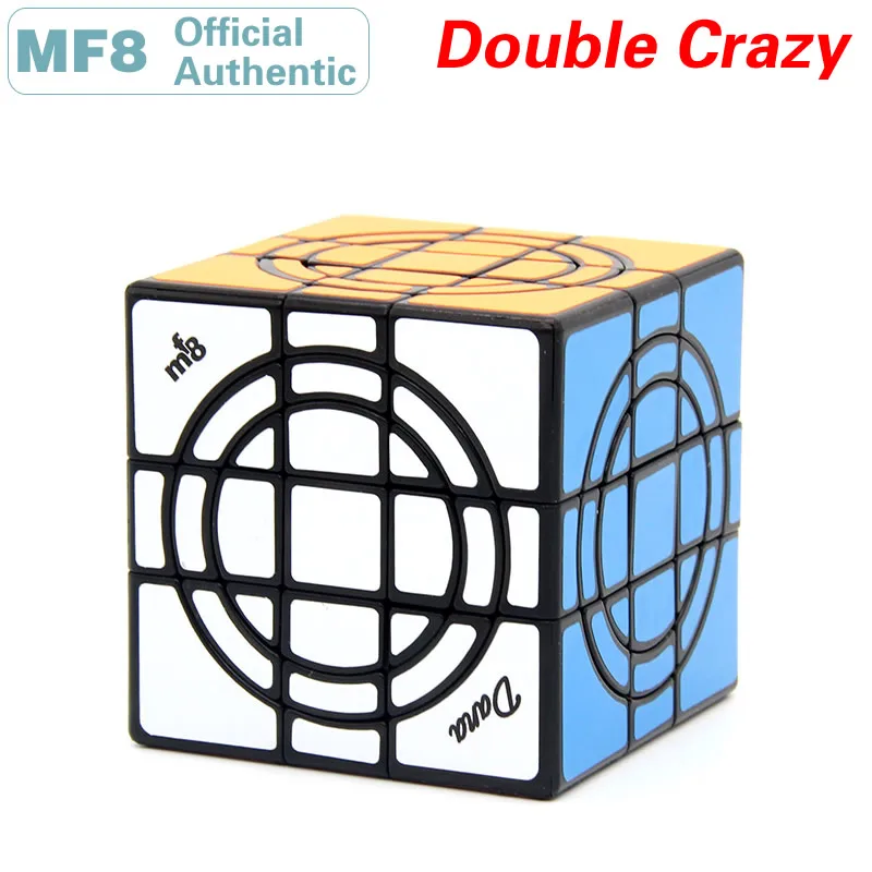 MF8 Double Crazy Magic Cube Two Circle Neo Professional Speed Puzzle Antistress Brain Teasers Educational Toys