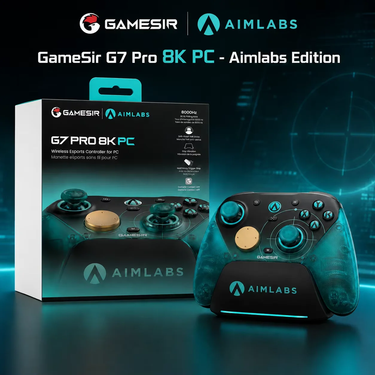 GameSir G7 Pro 8K PC Nioh 3 Edition Controller Esports Wireless Gampad PC 8000Hz Polling Rate Bulit for Souls-like Hardcore Game image 3