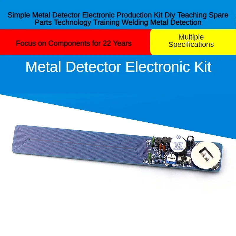 Simple Metal Detector Electronic Production Kit Diy Teaching Spare Parts Technology Training Welding Metal Detection