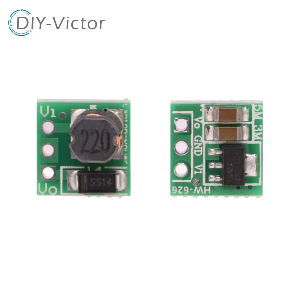 5PCS/LOT DC DC Boost Step UP Converter 1.5V 3V 3.7V 4.5V to 5V Voltage Regulator Power Supply Module for 18650 Li-ion Battery