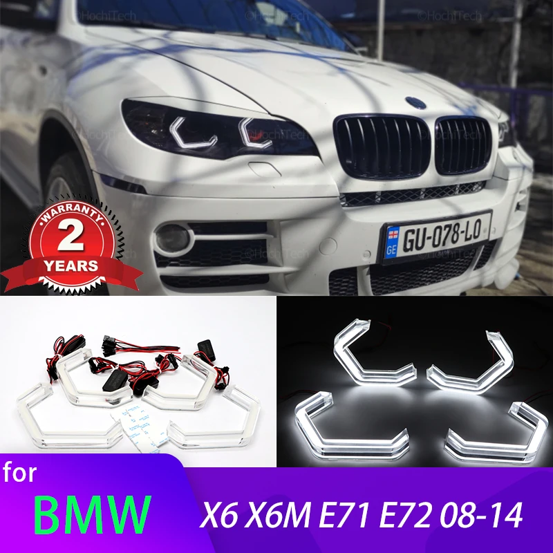 

M4 Iconic Style White Daytime Light LED Crystal Angel Eye Kit for BMW X6 X 6 M X6M E71 E72 2008-2014 Car Accessories