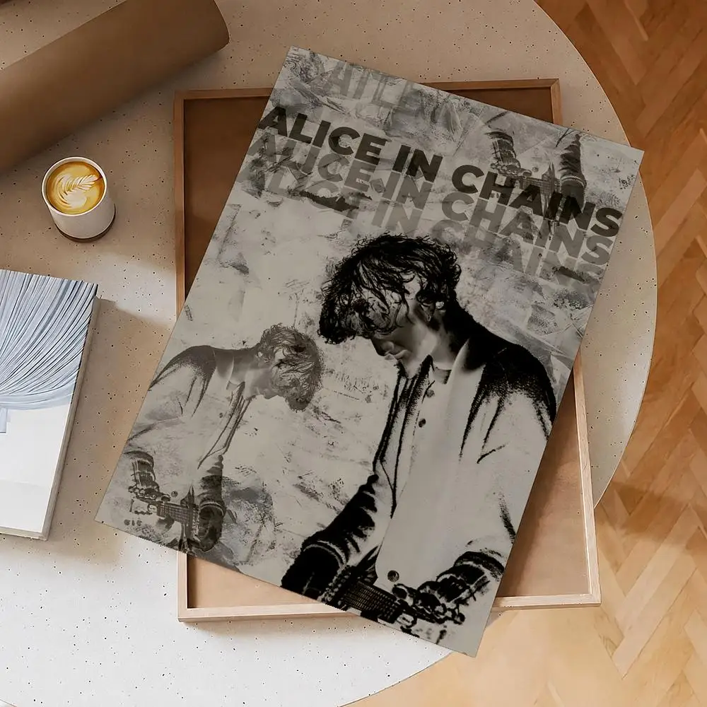 Band Alice In Chains Poster Selbstklebendes Wasserdichtes PP-Poster Kaffeehaus Bar Wandkunst Aufkleber Raumdekoration – Detail 20