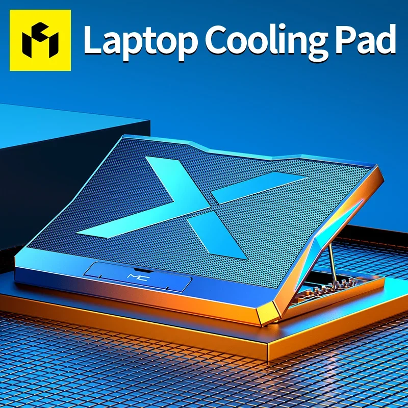 Imagem -02 - Gaming Laptop Cooler com Seis Ventiladores Altura Ajustável Silent Cooling Pad Suporte de Computador para Laptops Abaixo 15.6 q3