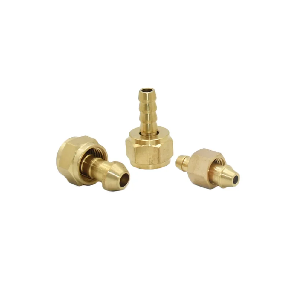 Brass Female Thread Adapter for Garden Hoses Compatible with 1/8 1/4 3/8 Inch Inputs and 5 6 7 8 9 10mm Barb Outputs Pressure Ra