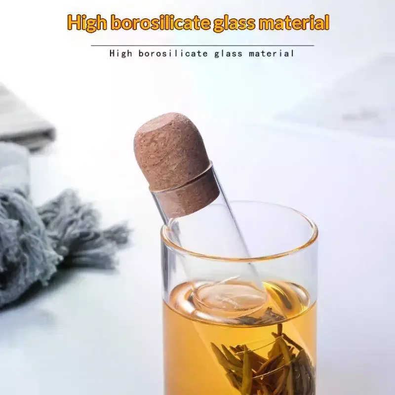 Reusable Creative Glass Tea Infuser Fine Hole Tea Filter Sieve for Home Barista Loose Leaf Herb Tea Brewing