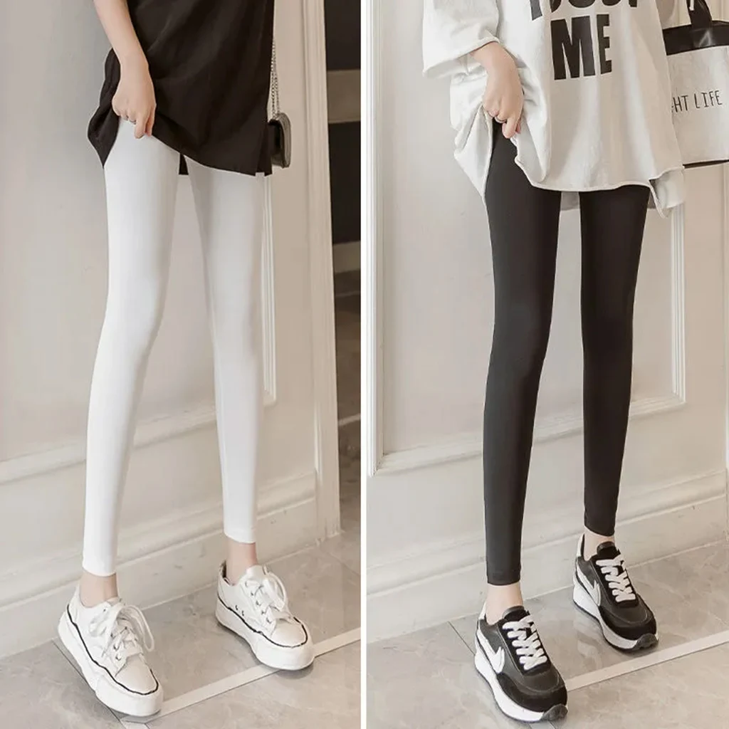 سراويل ضيقة للنساء سراويل ضيقة قابلة للتنفس طوال اليوم مريحة بدون أشكال سراويل ضيقة غير رسمية عالية التمدد للياقة البدنية #2