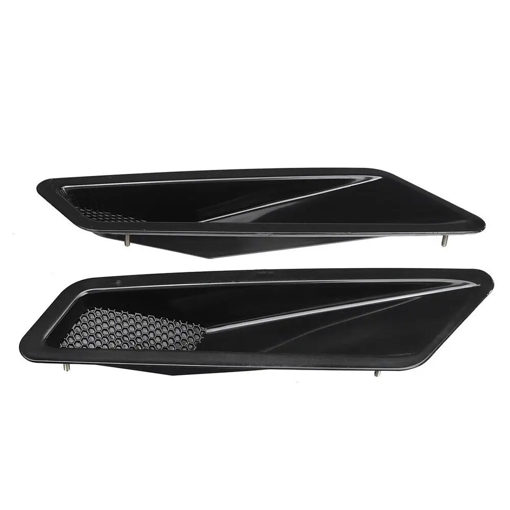 Carbon Fiber Look/Glossy Black Car Engine Hood Vent Air Louvers For Mercedes For Benz W204 C63 W205 W207 W212 W213 For AMG Sedan