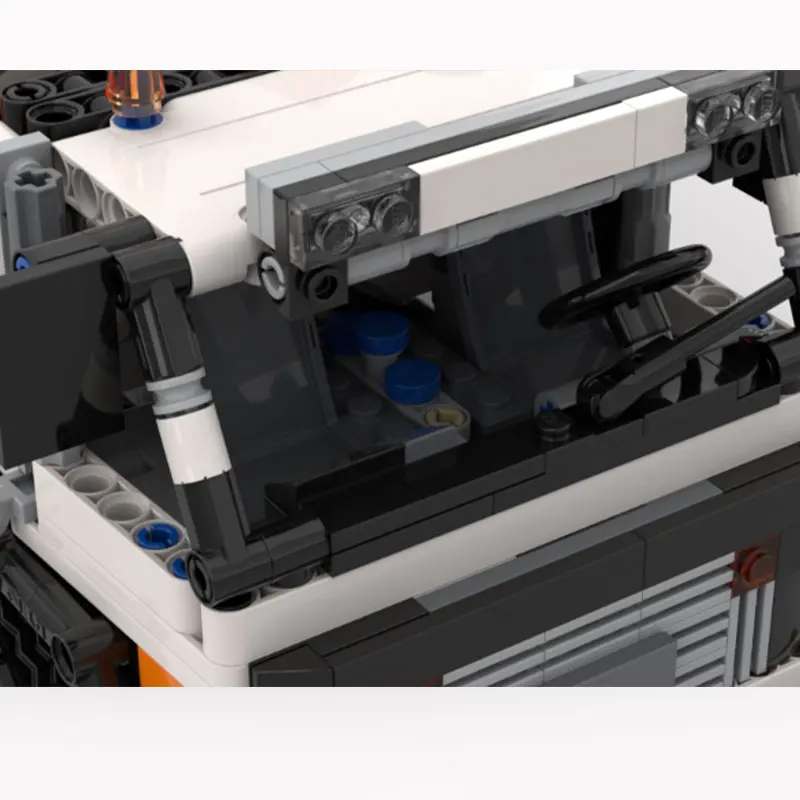 1051PCS MOC- 173155   크레인 트럭 도시 건설 운송업자 롤오프 트럭 빌딩 블록 모델 조립 장난감 직소 퍼즐