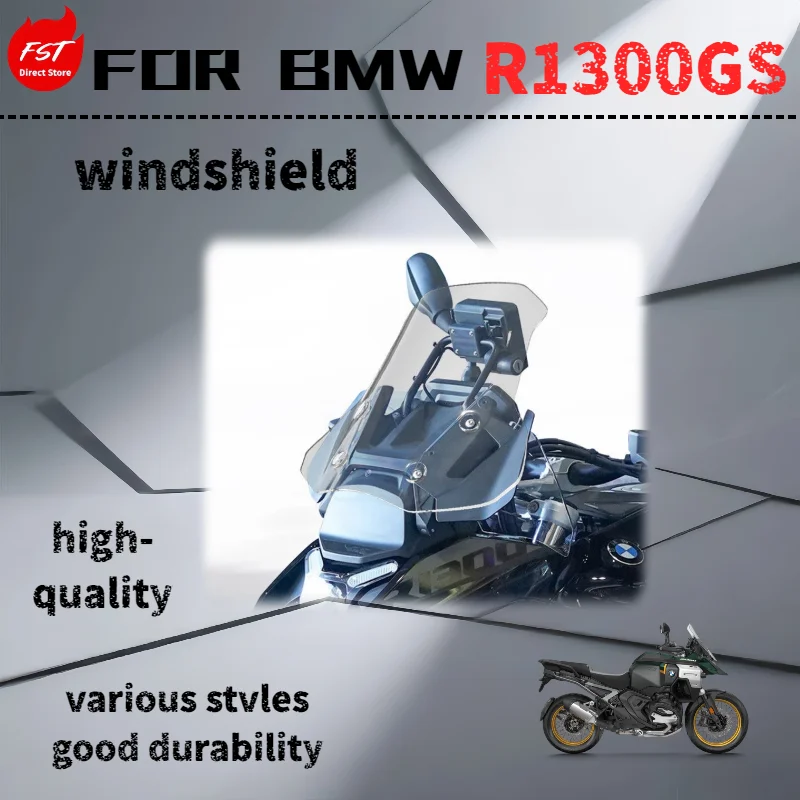 For BMW R1300GS windshield modification, heightening and chest protection windshield flap accessories