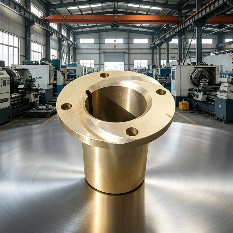 Customized Bronze Flange Bushings and Sleeves-Precision Casting Machinery Parts with Customized Size & Dimensions