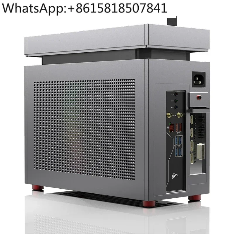 LL-33 mini240 water-cooled module itx chassis, all-aluminum double chamfer, tempered glass side penetration