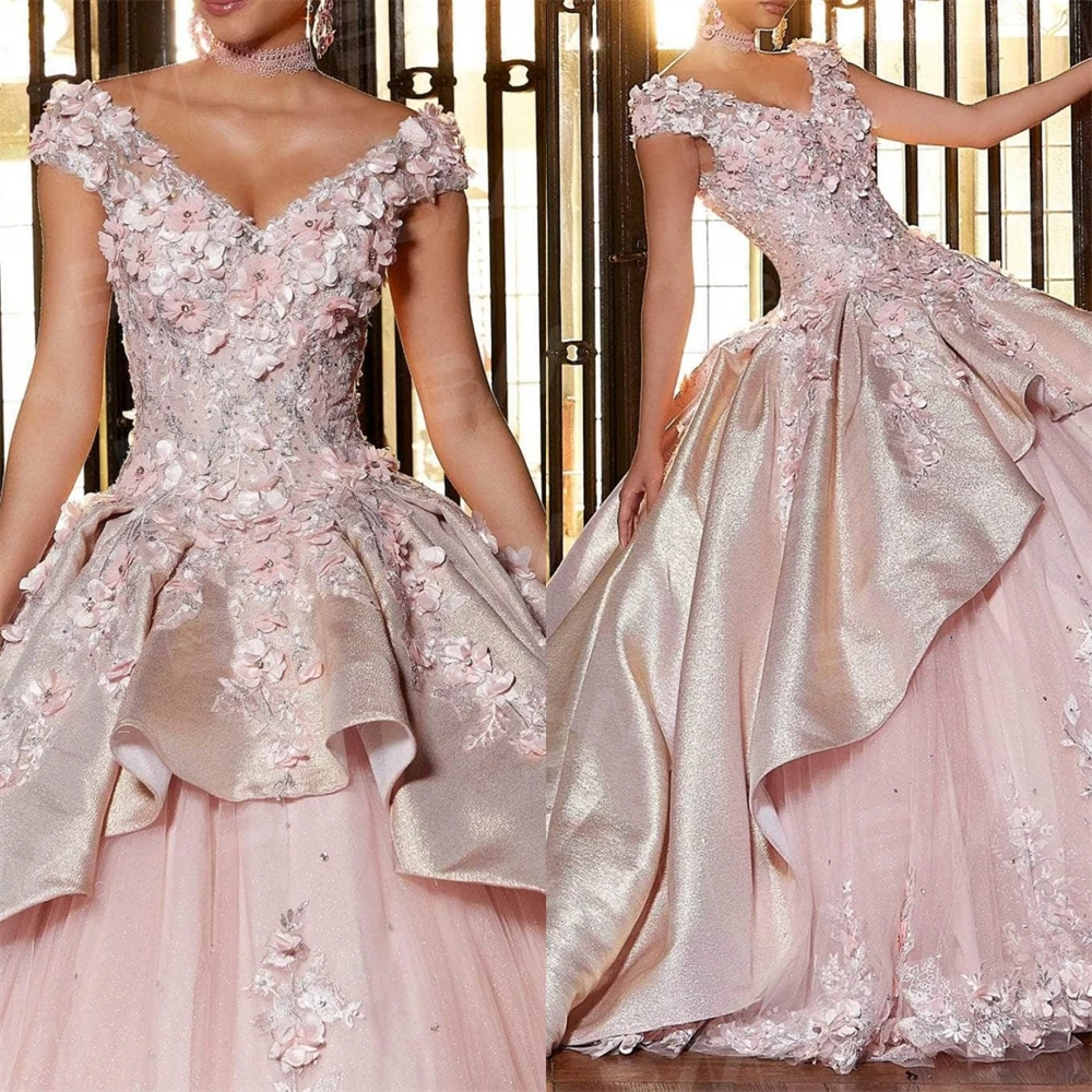 Embellished Tulle Quinceañeraชุดคริสตัลประดับด้วยลูกปัดปักQuinceaneraชุด 2023 รัดตัวกลับค็อกเทลชุดVestidos De