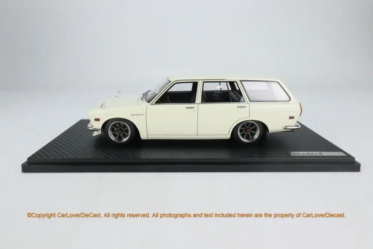 IG 1:18 Bluebird 510 Wagon JDM Limited Edition Resin Metal Model Ornament Toy Birthday Gift