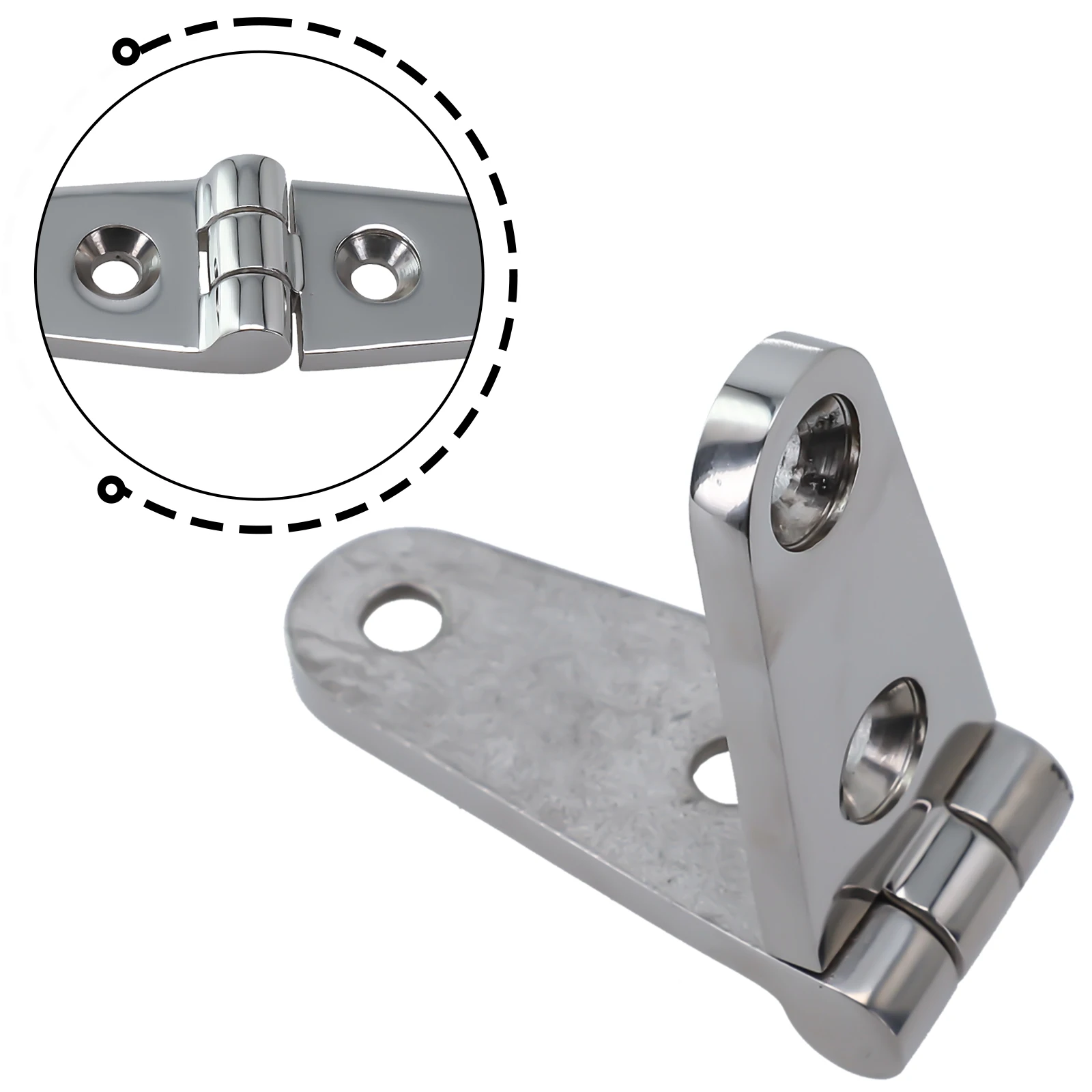 Practical Boat Hinge Marine Butt Grade Hatch Hinge Hinges Parts Silver Stamp Strap 316 Stainless Steel Tool Box