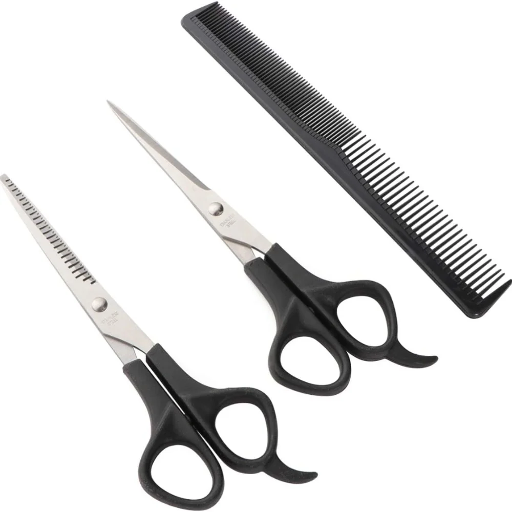 

3Pcs/Set Hairdressing Scissors Kit Tool for Children's Hair Thinning and Styling Hair-for Men and Women Scissors Comb Hair Tools