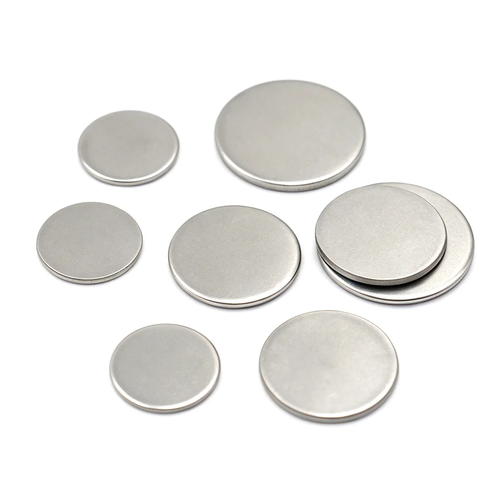 Dia 6-30mm 304 Stainless Steel Solid Round Flat Washers Non-Hole Pipe End Cap Shim Plate