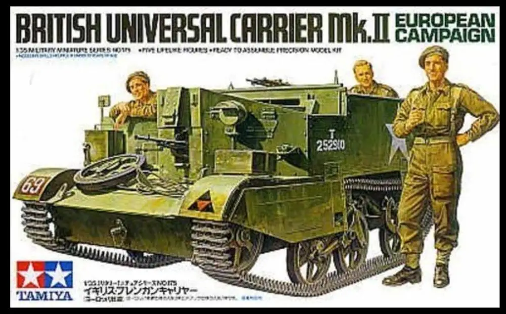 

Tamiya 35175 1/35 British Universal Carrier Mk.II Eurppean Campaign Assembly Model Buidling Kits For Adults Hobby DIY